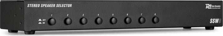 Image du produit Power Dynamics Luidspreker Schakelaar - SSW8 speaker selector voor 8 luidsprekers -