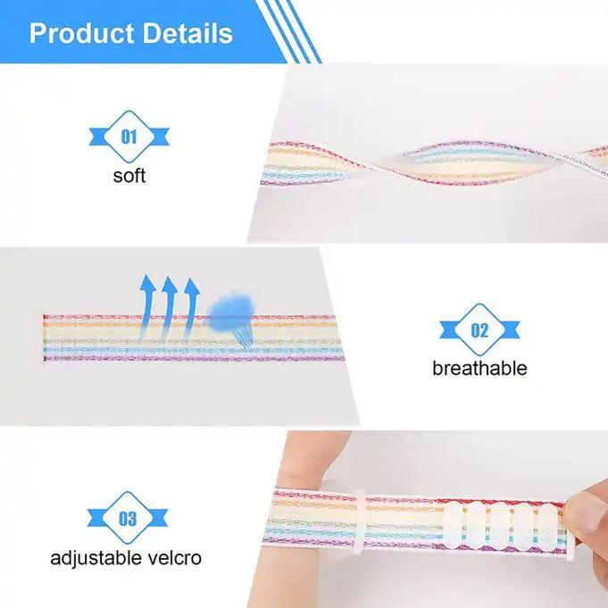 Immagine prodotto PhoneLook Bracciale Velcro regolabile in nylon per bambini e adulti con supporto AirTag