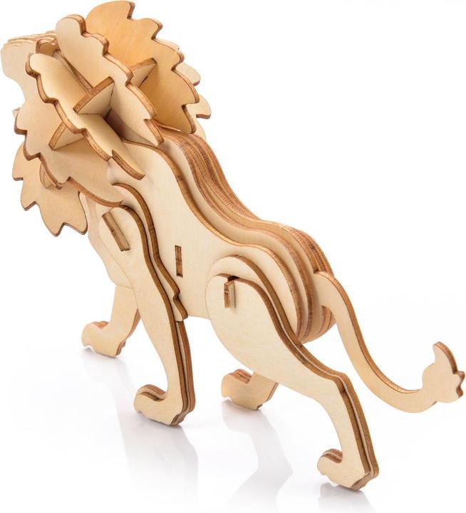Actual product image Little Story Wooden Puzzle Model 3D - Lion (34 pieces)