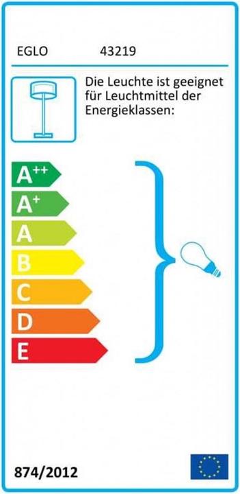 Energy Label EGLO Bordesley 1 (E27)