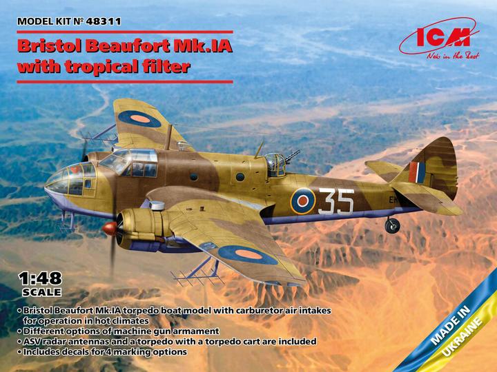 Immagine prodotto ICM Bristol Beaufort Mk.IA con filtro tropicale