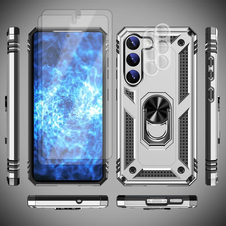 Actual product image Nalia Military-style ring cover with 2x display & camera protection (Samsung Galaxy S23+)