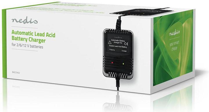 Actual product image Nedis Lead-acid charger - 2/6/12 V - Fully automatic charger - Voltage selector switch - Polarity reversal (1 pcs., Chargers without battery)