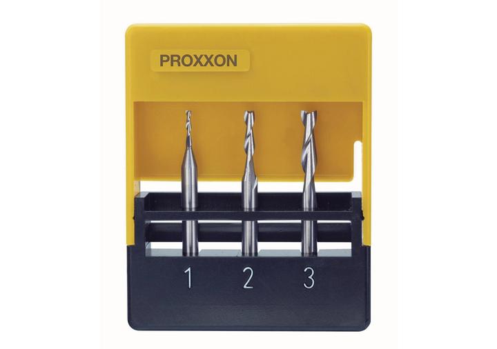 Actual product image Proxxon Solid carbide end mill set