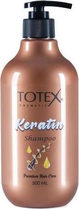 Produktbild Totex Keratin Haarshampoo Unisex Premium Haarpflege Schnelle Schadensbehebung 500ml (500 ml, Flüssiges Shampoo)