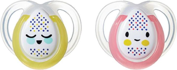 Actual product image Tommee Tippee silicone soother NIGHT STYLE, 0-6 months, 2 pcs, 43336103 (2 x, up to 6 M.)
