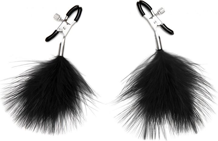 Actual product image Lux Fetish Feather Nipple Clips