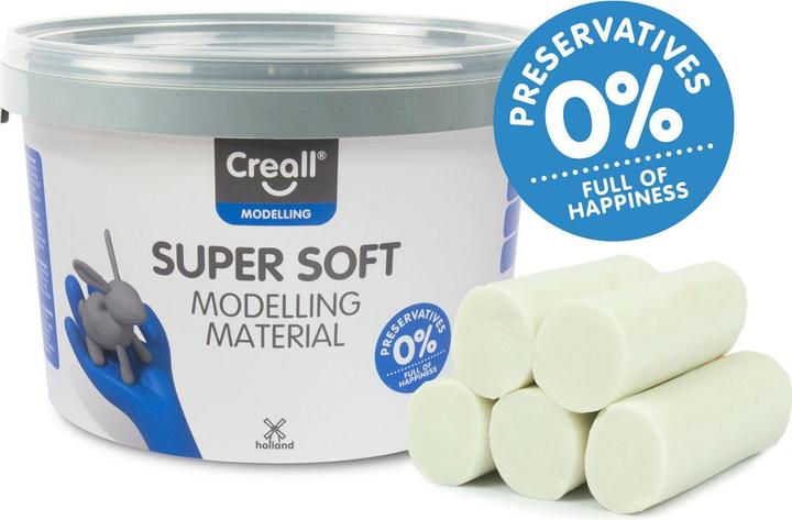 Actual product image Creall Supersoft klei Wit, 1750gr.