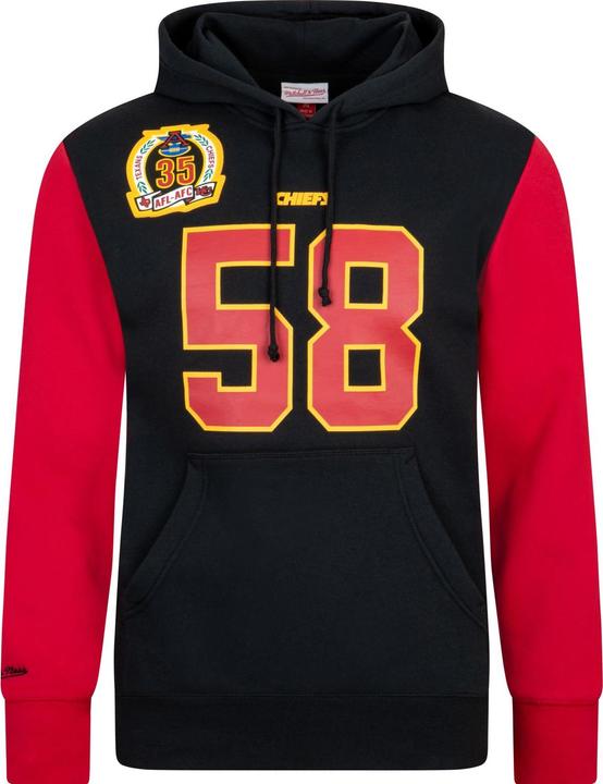 Immagine prodotto Mitchell & Ness M&N Felpa in pile NFL con cappuccio Kansas City Chiefs Derrick Thomas - L (L)