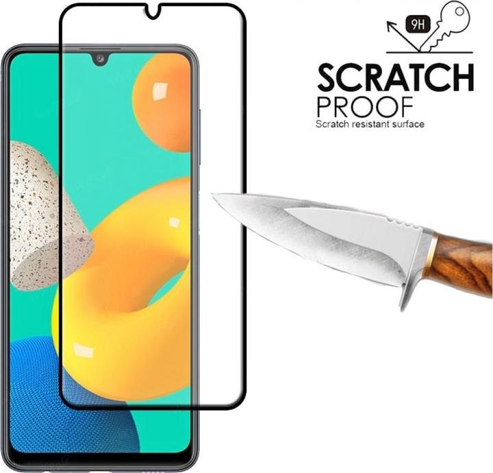 Actual product image Screenguard Samsung Galaxy M32 Full Screen Protective Glass Film 2.5D 9H (1 Piece, Samsung Galaxy M32)