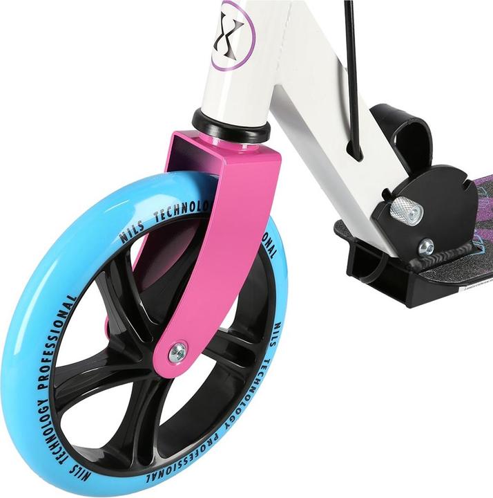 Actual product image Nils eXtreme HM0107 white and pink scooter