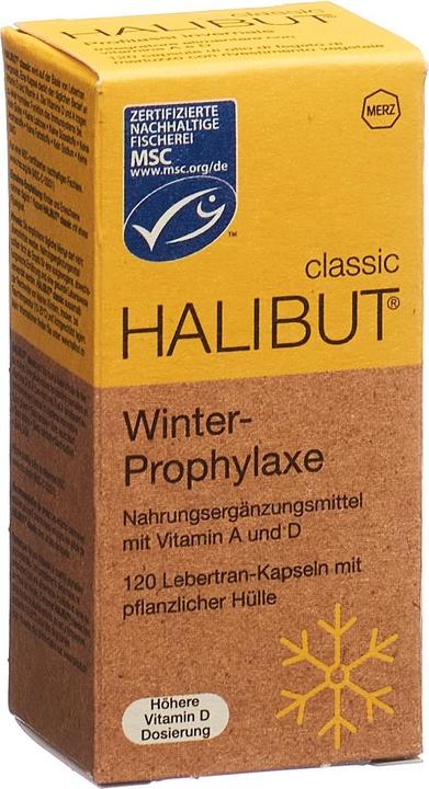 Actual product image Halibut CLASSIC min A and D 120 capsules (120 Piece, Capsules, 53 g)