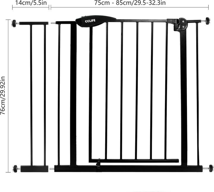 Produktbild CCLife Treppenschutzgitter mit 14cm Verlängerung