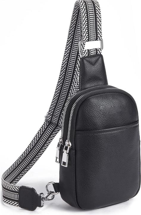 Only-Bags.Store Mini-Umhängetasche aus PU-Leder, Umhängetasche im Retro-Stil, modische Brust-Handytasche