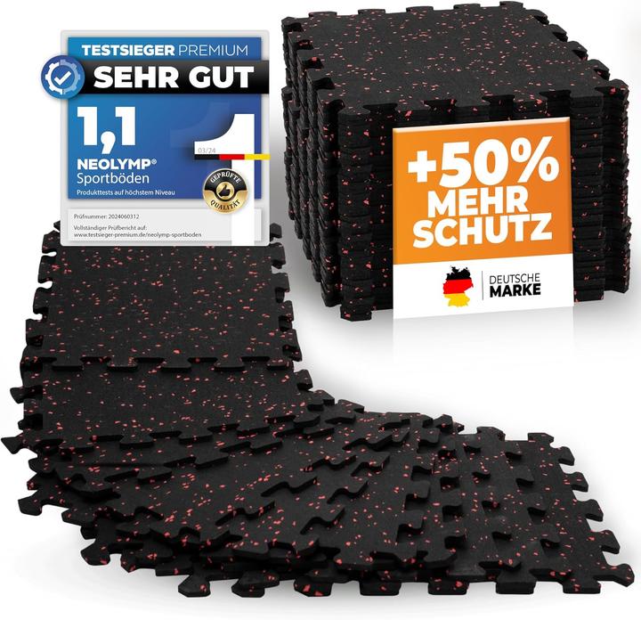 Actual product image Neolymp Puzzle mat robust natural rubber 1x 8pcs. (0.60 cm)