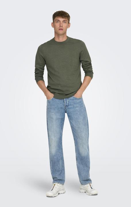 Immagine prodotto Only & Sons Maglia pullover con scollo rotondo dalla vestibilità regolare (XL)