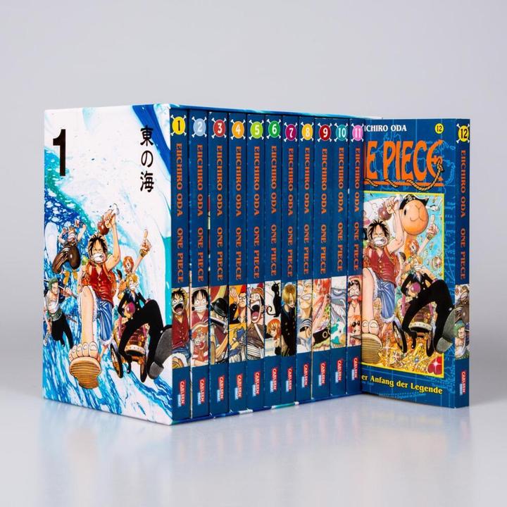 Immagine prodotto One Piece Sammelschuber 1: East Blue (inklusive Band 1–12) (Tedesco, Eiichiro Oda, 2022)