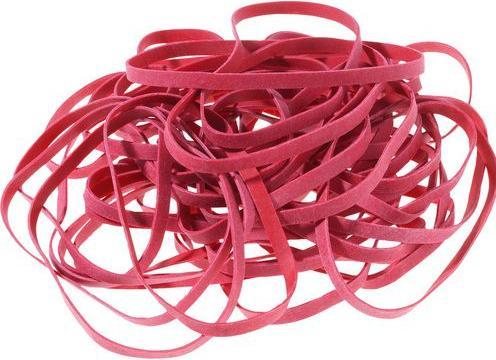 Actual product image Office Depot Rubber bands 6 mm 100 mm red 500 g (1 pcs.)