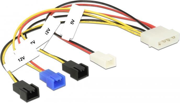 Immagine prodotto Delock Cavo di alimentazione Molex 4 pin maschio > pin ventola /
