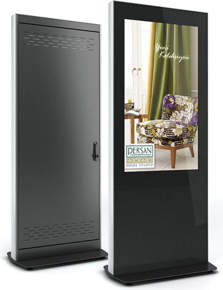 Produktbild DSS Indoor Stele Portrait, 75" Bildschirm, schwarz