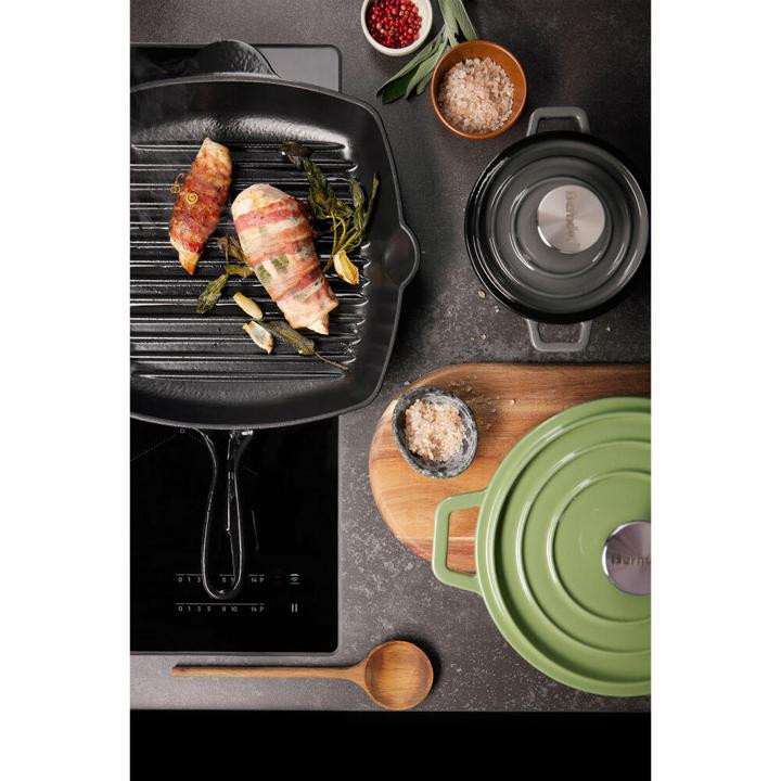 Immagine prodotto Berndes Cocotte B.IRON in ghisa ovale 31 x 24 cm 6 litri nero INDUZIONE (Pirofila + casseruola, Ghisa)