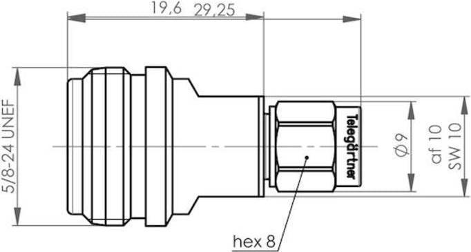 Produktbild Telegärtner Adapter N-SMA (F-M)