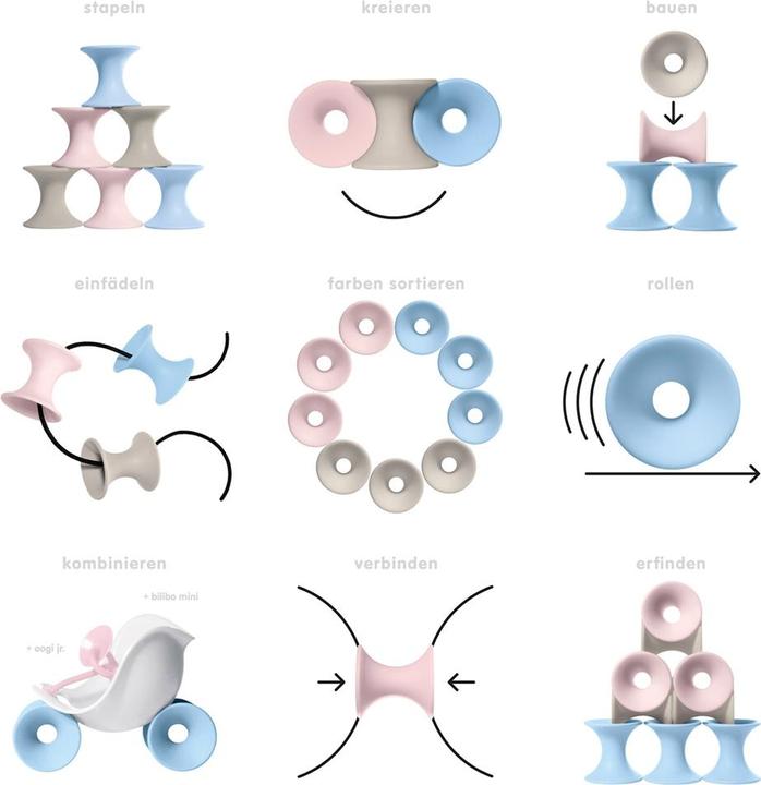 Actual product image Moluk Tulu set of 3 pastel