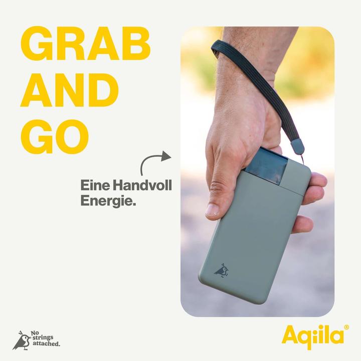 Actual product image Aqiila Powerbird B10B - Powerbank 10000 mAh, 20W - Moss (10000 mAh, 20 W, 37 Wh)