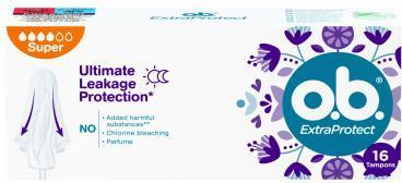 Actual product image o.b. ExtraProtect Super tampons - Variant: 16 ks (16 x, Regular)