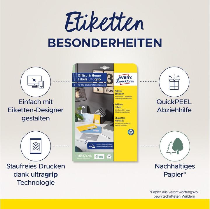 Avery Versand-Etiketten, Home Office, Kleinpackung