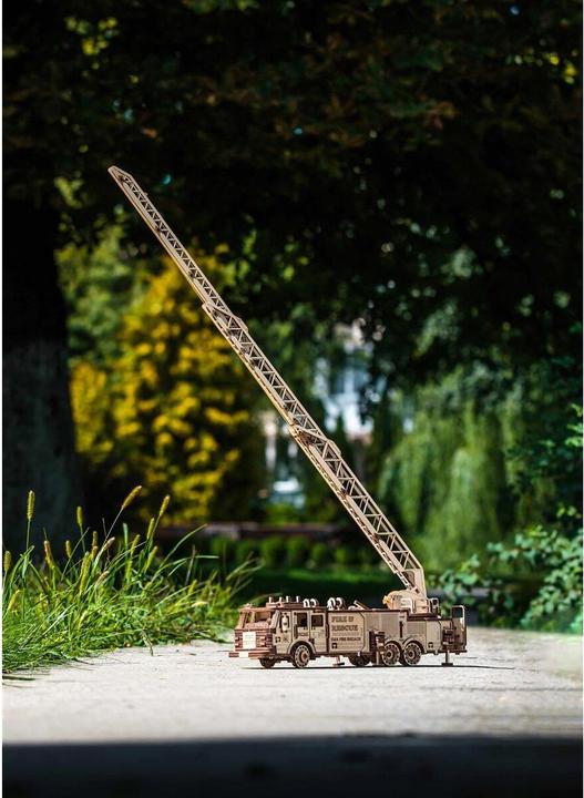 Actual product image Eco Wood Art Fire truck