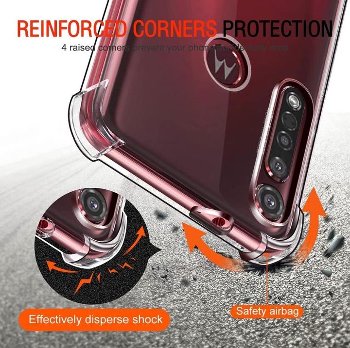 Produktbild Screenguard Motorola Moto G8 Plus Hülle Crystal Soft Airbag Bumper (Motorola Moto G8 Plus)