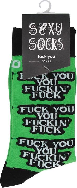 Actual product image Sexy Socks Fuck You (42 - 46)