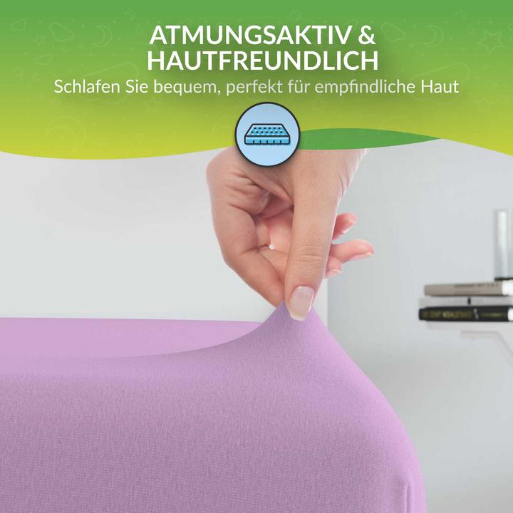 Produktbild Etérea Microfaser Jersey Spannbettlaken (60 x 120 cm, 70 x 140 cm)