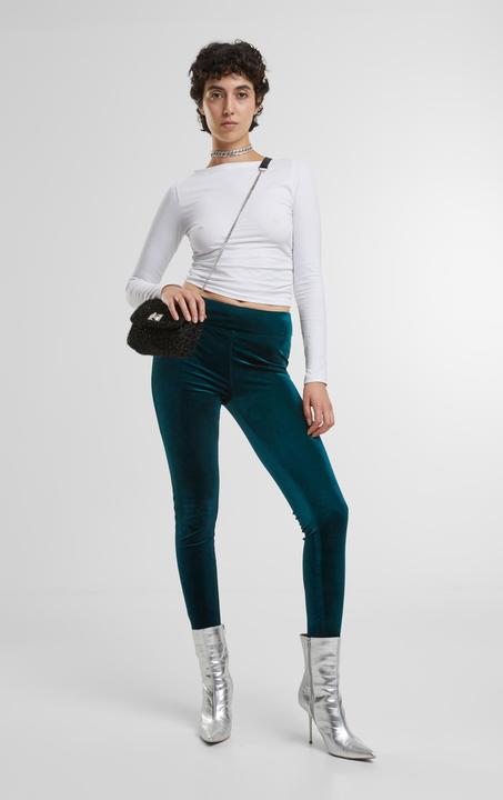 Immagine prodotto Urban Classics Leggings di velluto a vita alta da donna (XL)