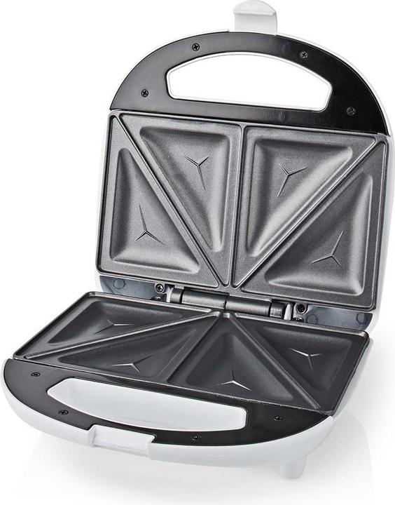 Produktbild Nedis KASM110FWT Sandwichmaker 700 W 20.5 x 12 cm Automatischer Temperaturkontrolle ABS (EU-Stecker)