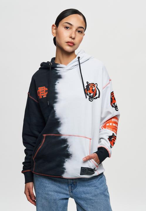 Immagine prodotto Recovered Felpa con cappuccio in pile Re:covered - INK DYE Cincinnati Bengals (L)