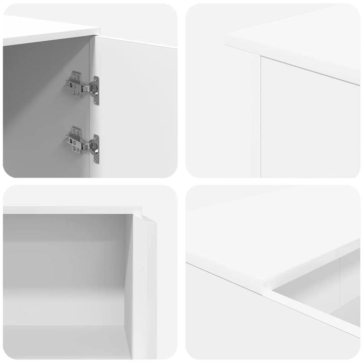 Produktbild VidaXL Empfangstheke Weiss 135x50x103,5 cm Holzwerkstoff Empfangstresen