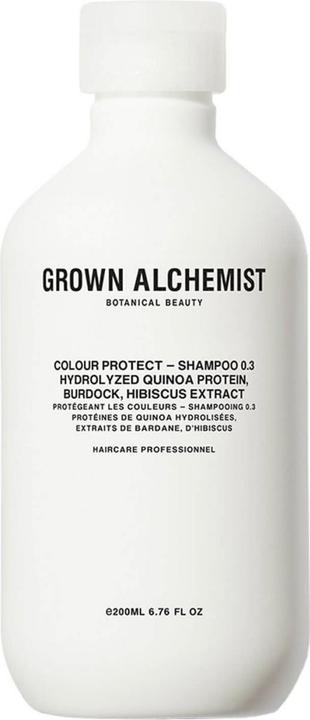 Actual product image Grown Alchemist Hair Colour Shampoo 0.3 Hydrolized Quinoa Protein, Burdock Root, Hibiscus Extract (200 ml, Liquid shampoo)