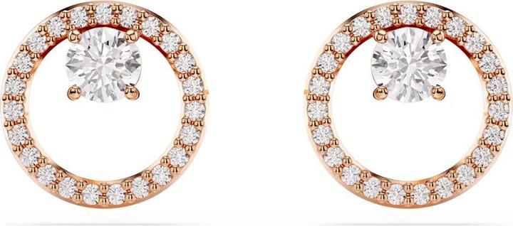 Swarovski Constella Ohrstecker Rundschliff Weiss Roségold (Swarovski Metall)