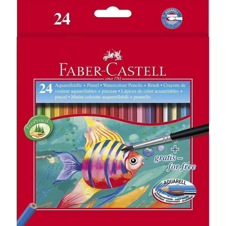 Actual product image Faber-Castell Watercolor Pencils Classic (Multicoloured, 24 x)