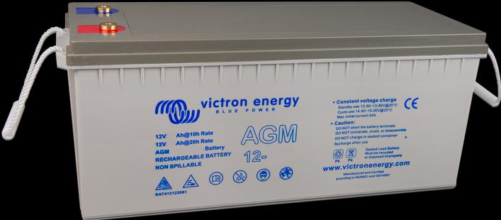 Victron Energy 12V/220Ah AGM battery M8 (12 V, 220 Ah)