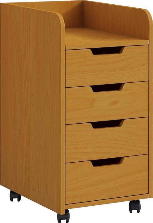 Actual product image VCM Wood office cabinet roll container Konal Mini with drawer (33 x 40 cm)