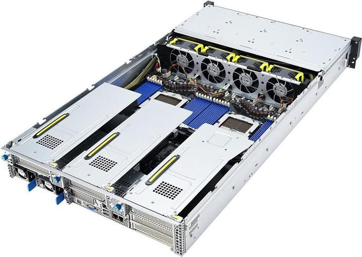 Produktbild ASUS Platforma Rack (2U) RS720A-E12-RS24U AMD Epyc 9004 (24x NVMe 2xM.2 3xGPU 2x10Gbe IPMI 1+1 (AMD Epyc 9004 series, Rack Server)