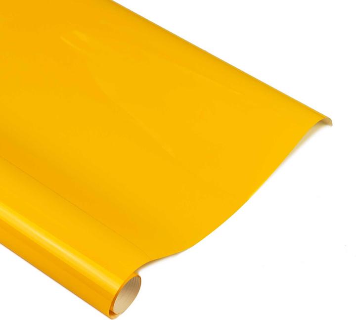 Actual product image Planet-Hobby Iron-on foil medium yellow 10 metres