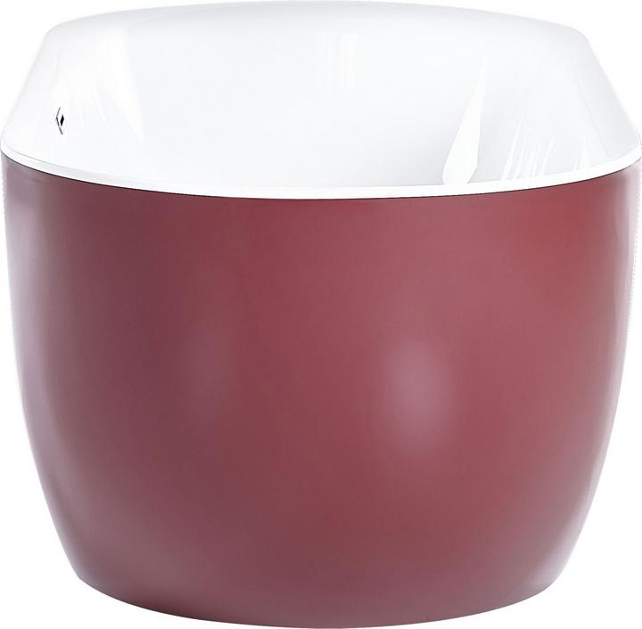 Actual product image Beliani Bathtub freestanding burgundy oval 170 x 80 cm CARRERA (240 l, 170 cm)