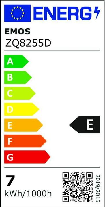 Energy Label Emos Classic LED lamp (GU10, 7 W, 800 lm, 1 x, E)