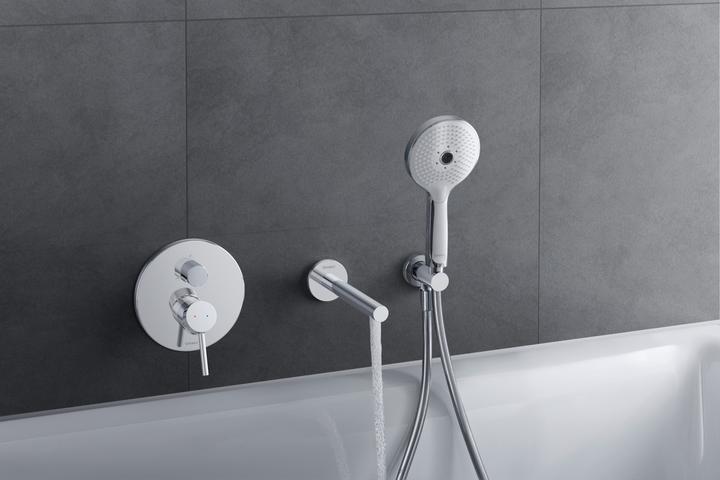 Produktbild Duravit Circle Einhebel-Wannenmischer, Unterputz, Verbraucher 2, Chrom, CE5210012010