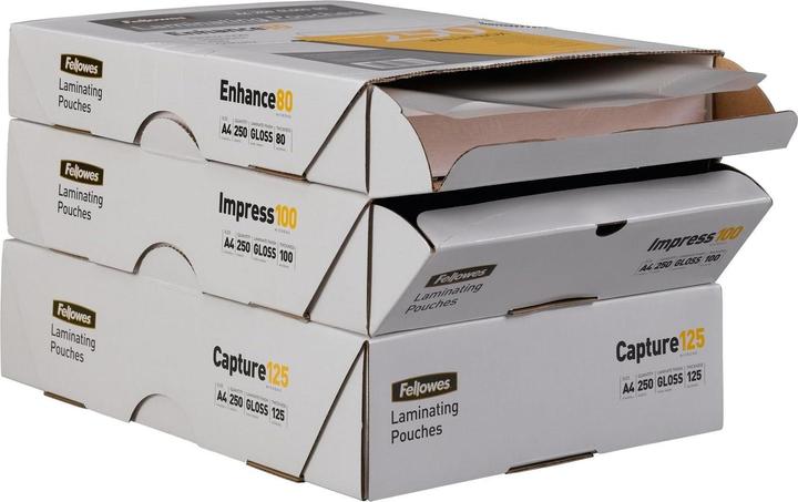 Actual product image Fellowes Enhance 80 (A4, 250 Piece, 80 µm)