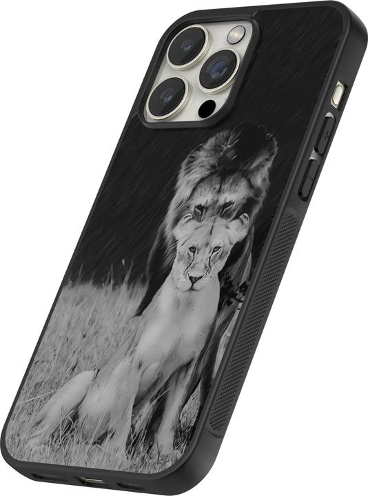 Image du produit PhoneLook Coque Silicone rigide noir Angry lions (Apple iPhone 12 Pro Max)